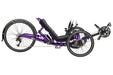 Catrike Dumont recumbent trike in Candy Purple, right side profile view