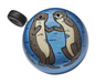 Electra Domed Ringer Bike Bell with a blue back ground and two Significant Otters holding hands.