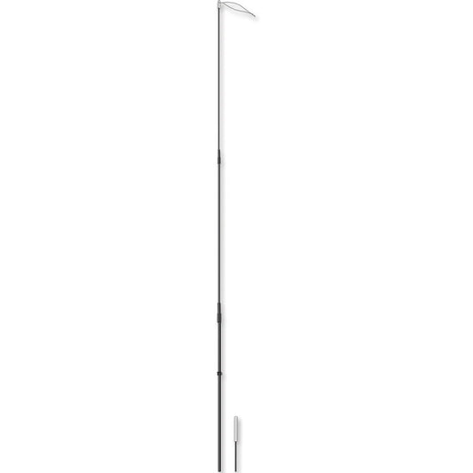 Extra Stiff Bike Flag Pole for Recumbent Bike Flags w/Adapter showing the entire pole on a white background