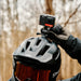 Fidlock PINCLIP Action Cam Mount being used to mount an action camera on a mountain bikers helmet mount