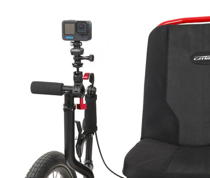Fidlock PINCLIP Action Cam Mount, mounted on trike studio image