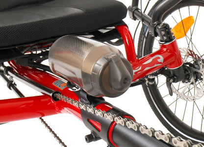 Fidlock TWIST 750 Compact Single Bottle, studio front quarter view, shown mounted on trike
