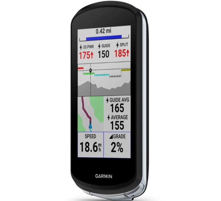Garmin Edge 1040 GPS Bike Computer Bundle Speed Quarter View Studio Image
