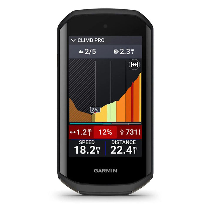 Garmin Edge 1050 GPS Bike Computer, studio front view