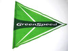 Greenspeed Logo Safety Flag Green Studio Image