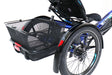 HP Velotechnik Demo Delta TX Shimano STEPS EP801 Cues Blue Flash Recumbent Trike, Studio Rear Detail View