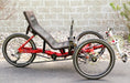 HP Velotecknik Used 2018 Gekko Red Recumbent Trike, side view