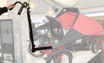 Hase Guide Bar with Steering Function for Trets and Trigo, view showing mounted position