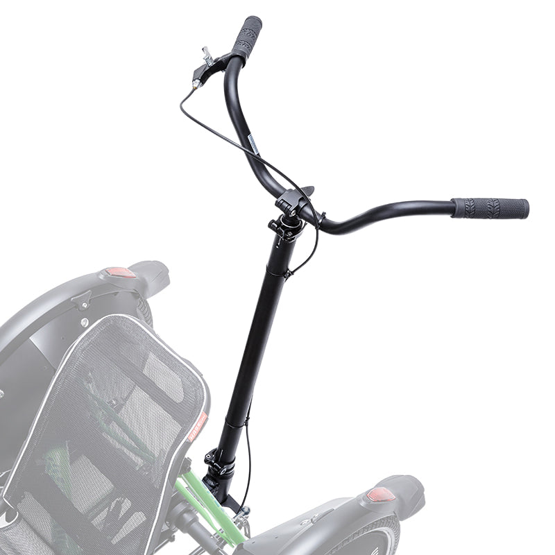 Hase Guide Bar with Steering Function for Trets and Trigo, studio view showing mounted position