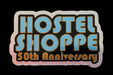 Hostel Shoppe 50th Anniversary Holographic Decal studio image