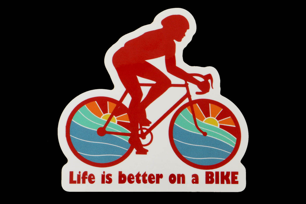 Hostel Shoppe Life Is Better On A Bike Decal studio image