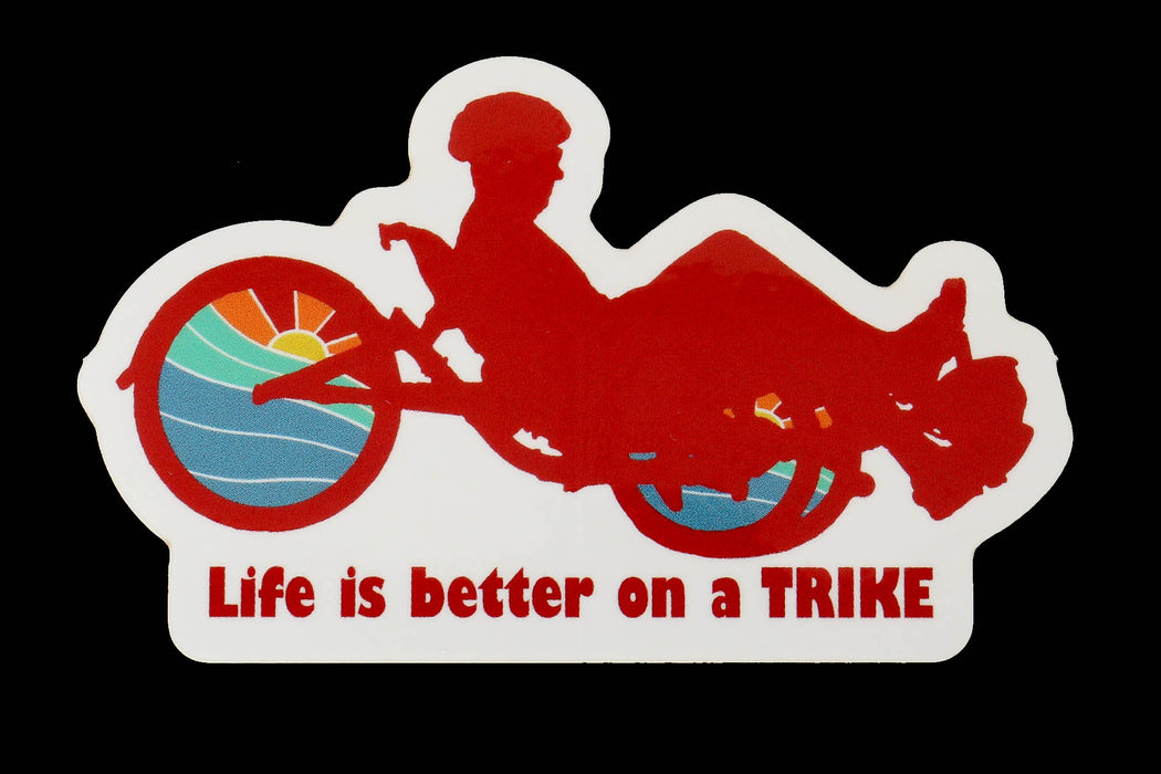 Hostel Shoppe Life Is Better On A Trike Decal studio image