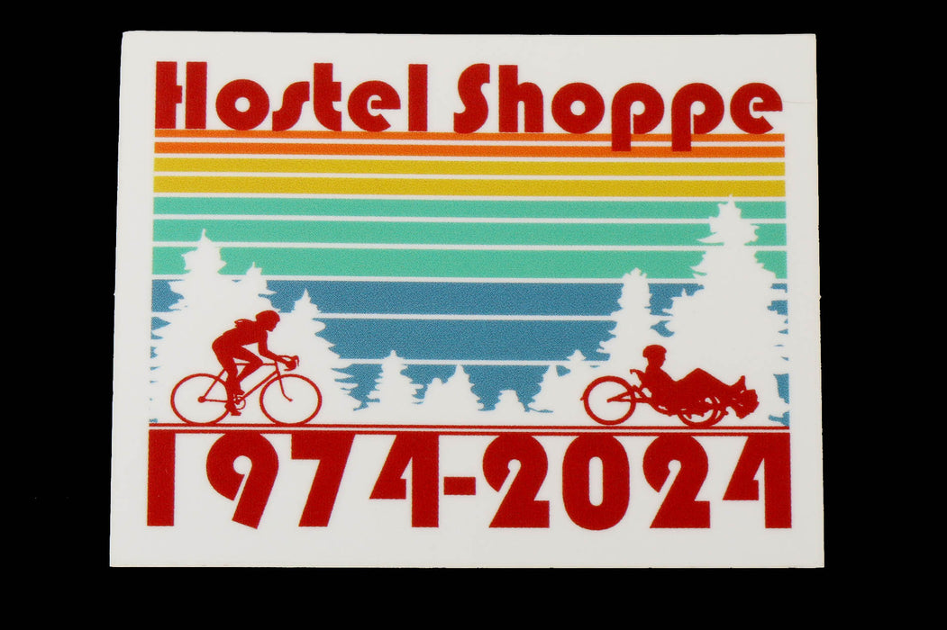 Hostel Shoppe 50th Anniversary Bike and Trike Decal