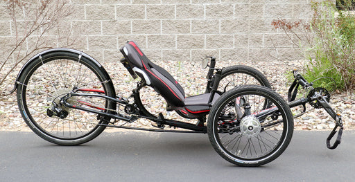 ICE Demo Sprint X Tour 26 RS Grey Recumbent Trike, Side View