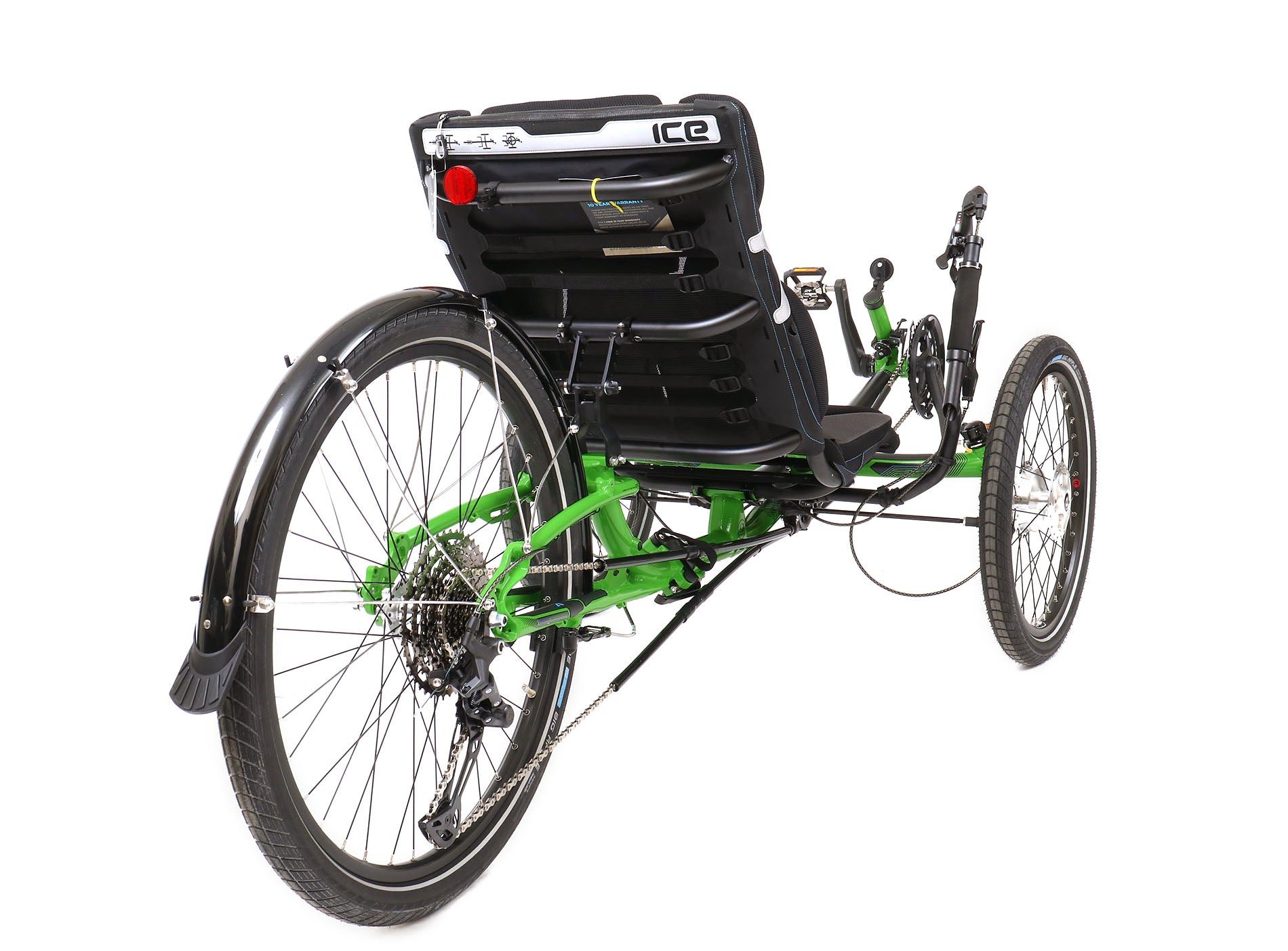 ICE Adventure HD 26 Kiwi Green Recumbent Trike – Hostel Shoppe