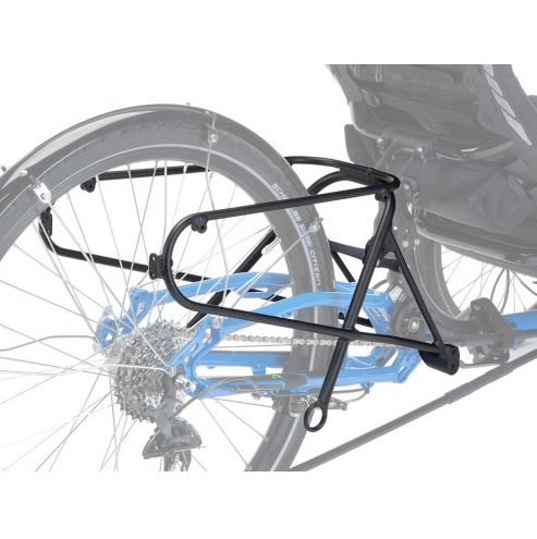 ICE Rear Rack for 26-Inch Wheel with Suspension/ Full Fat Trikes shown mounted on trike