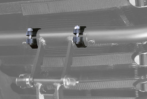 ICE Top Seat Clamps Pair, view of a pair mounted on trike