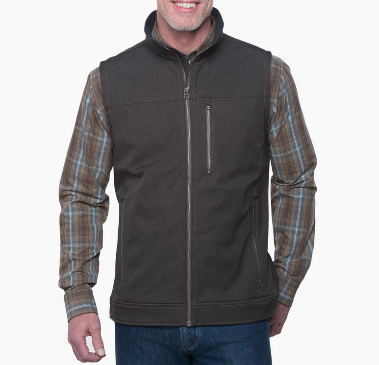 Kuhl Men's Burr Vest Espresso Outerwear LG at  Men's