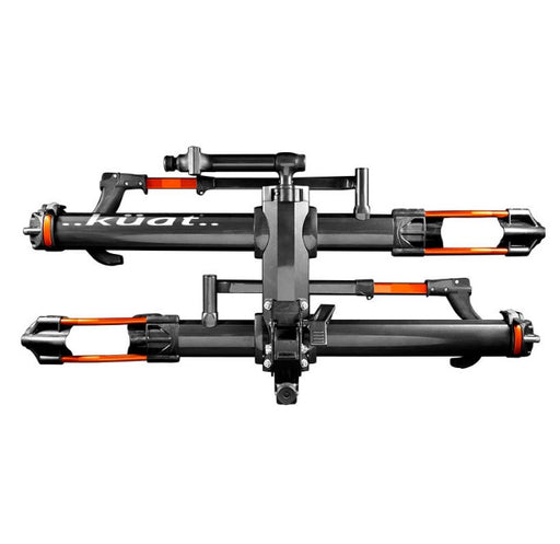 Kuat NV 2.0 Gray-Orange Anodized 2 Bike Rack Fits 1.25" Receiver Top Studio Image