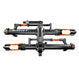 Kuat NV 2.0 Gray-Orange Anodized 2 Bike Rack Includes Trail Doc Fits 2" Receiver Top Studio Image