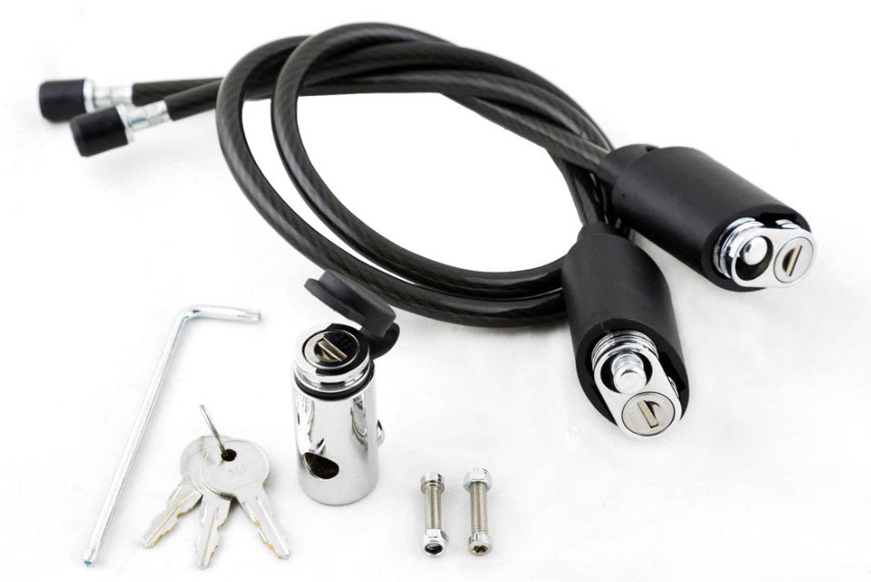 Kuat Transfer Double Cable Lock Kit with Locking Hitch Pin Studio Image