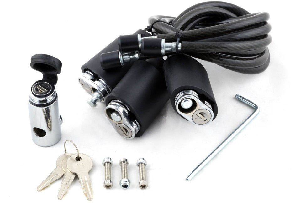 Kuat Transfer Triple Cable Lock Kit with Locking Hitch Pin