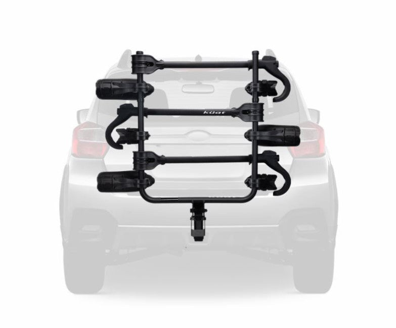 Kuat Transfer v2 Black 3-Bike Rack Fits 2" Receiver On Vehicle Studio Image