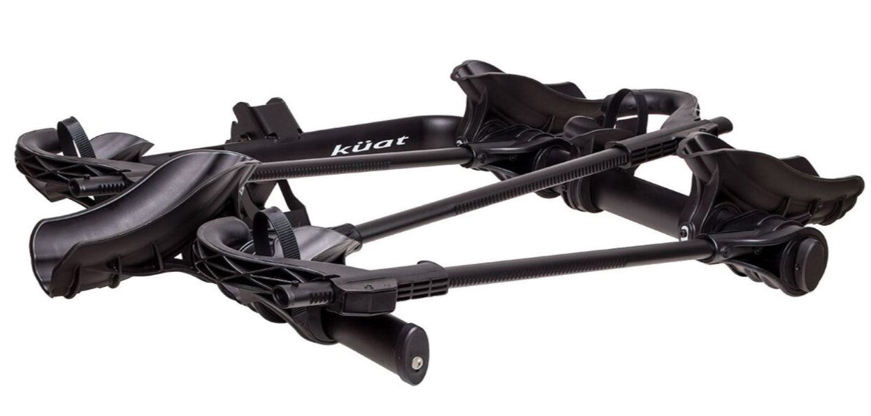 Kuat Transfer v2 Black 3-Bike Rack Fits 2" Receiver Side View Studio Image