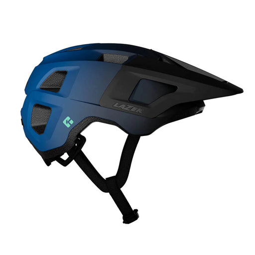 Lazer Finch Kineticore One Helmet Youth Matte Blue Black One Size right side view studio image