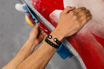 Modl 8" Infinity Tools 4 Pack black being worn as a bracelet