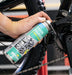 Motorex Bike Chain Degreaser Spray 500ml, shown in use