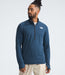 The North Face Mens Sunriser 1/4 Zip Shady Blue being worn by model studio image front