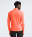 The North Face Mens Sunriser 1/4 Zip Vivid Flame being worn by model studio image back