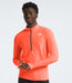 The North Face Mens Sunriser 1/4 Zip Vivid Flame being worn by model studio image front