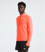 The North Face Mens Sunriser 1/4 Zip Vivid Flame being worn by model studio image side