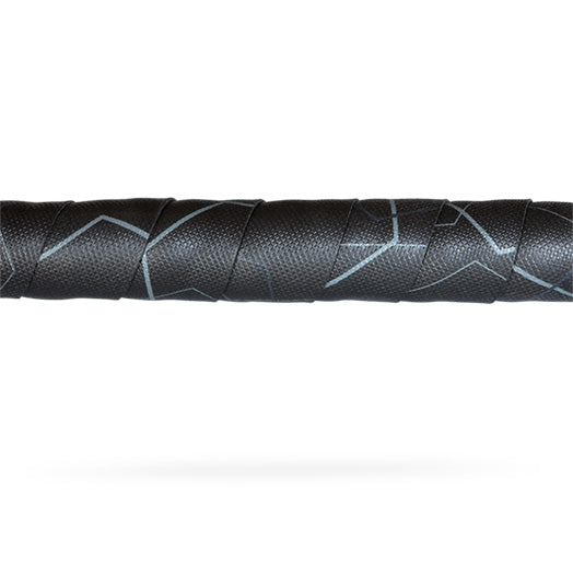 PRO Gravel Comfort Black Pattern Bar Tape wrapped around handlebar studio image
