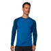 Pearl Izumi Mens Canyon Long Sleeve Jersey Snorkel Blue, studio model front color view