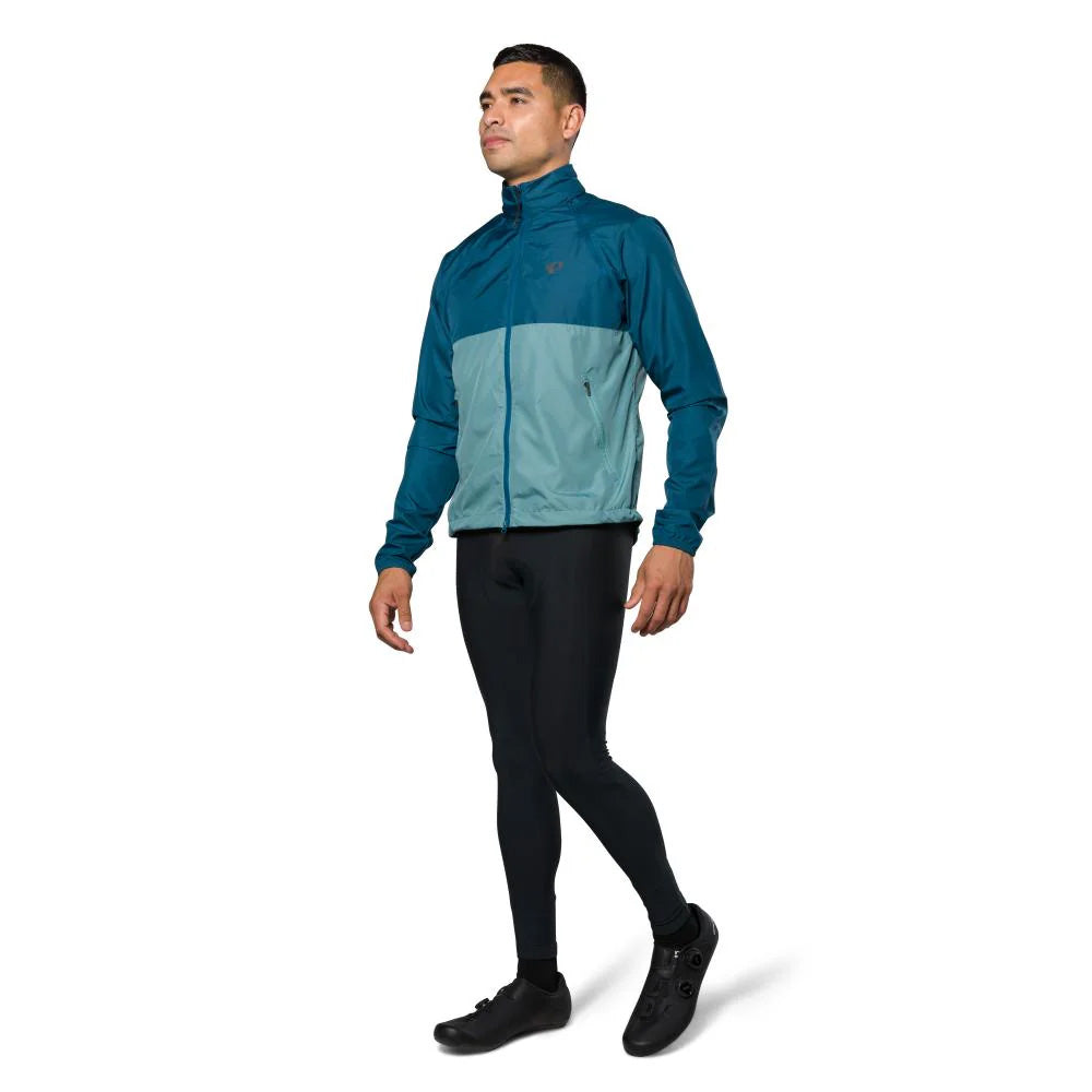 Pearl Izumi Mens Quest Barrier Convertible Jacket Nightfall Arctic, studio photo full-length  view
