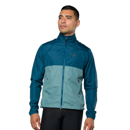 Pearl Izumi Mens Quest Barrier Convertible Jacket Nightfall Arctic, studio photo front view