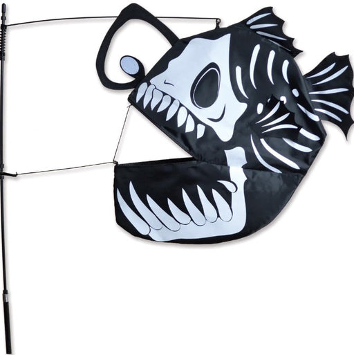 Premier Kites Swimming Fish Recumbent Flag Angler Fish Bones Studio Image