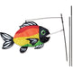 Premier Kites Swimming Fish Recumbent Bike Flag Bright Rainbow Studio Image