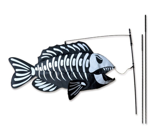 Premier Kites Swimming Fish Recumbent Bike Flag Fish Bones Studio Image