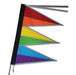 Premier Kites Tri-Stack Bike Flag Rainbow