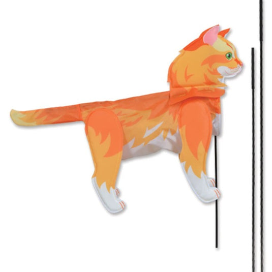 Premier Kites Windicator Tabby Cat Recumbent Bike Flag Studio Image