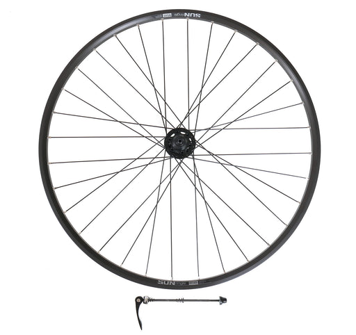 Quality Wheels Double Wall 29" Quick Release Black Disc Rear Wheel, studio side view