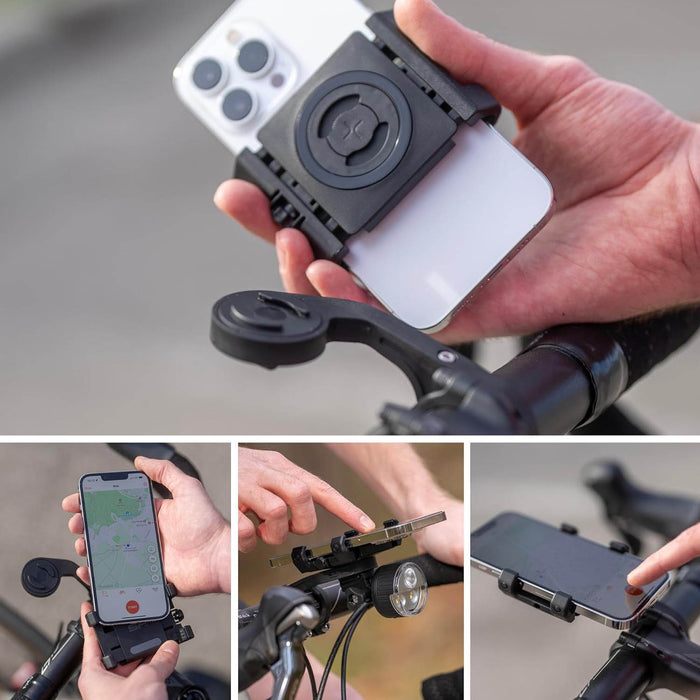 SP Connect Roadbike Bundle Universal Clamp SPC+ outdoor image collage