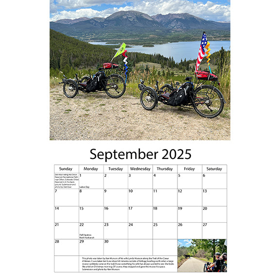 Hostel Shoppe 2025 Recumbent Calendar