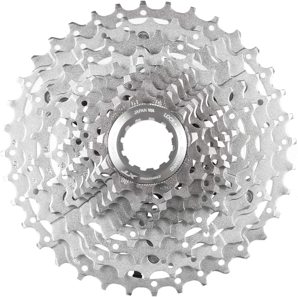 Shimano Deore XT CS-M771 10 Speed 11-36t Silver Cassette — Hostel Shoppe
