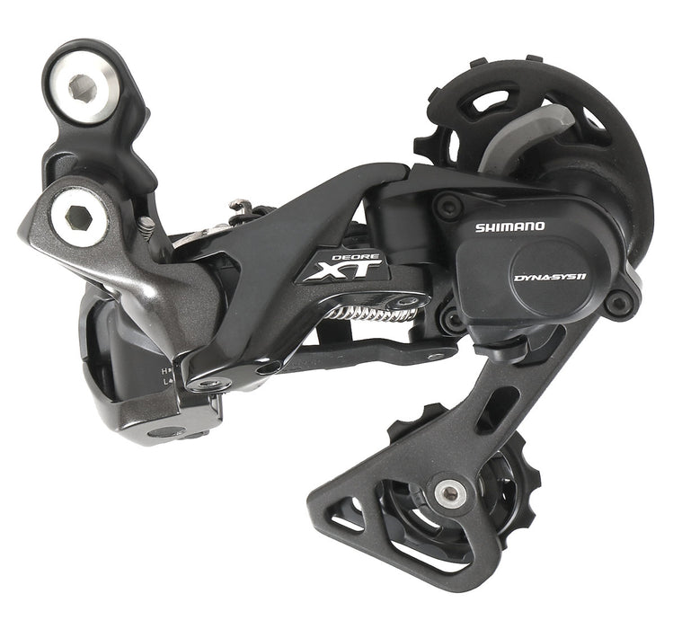 Shimano Di2 Deore XT RD-M8050-GS Rear Derailleur - 11 Speed Medium Cage Wired Electronic Shifting Black main view