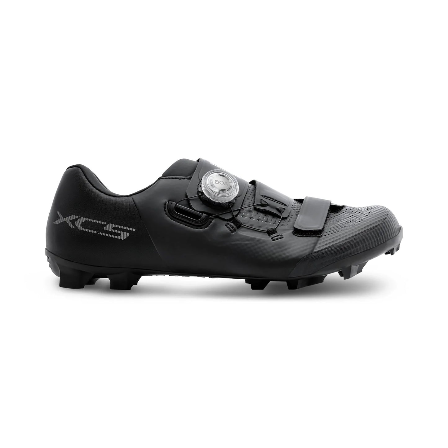 Shimano XC502 Bicycle Shoes Black, studio side view